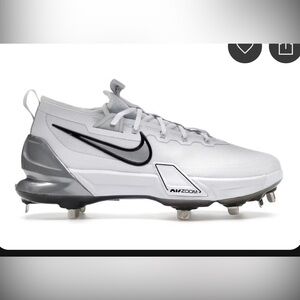 Nike Force Zoom Trout 9 Elite Metal Baseball Cleats FB2906-102 Men’s Size 8 New